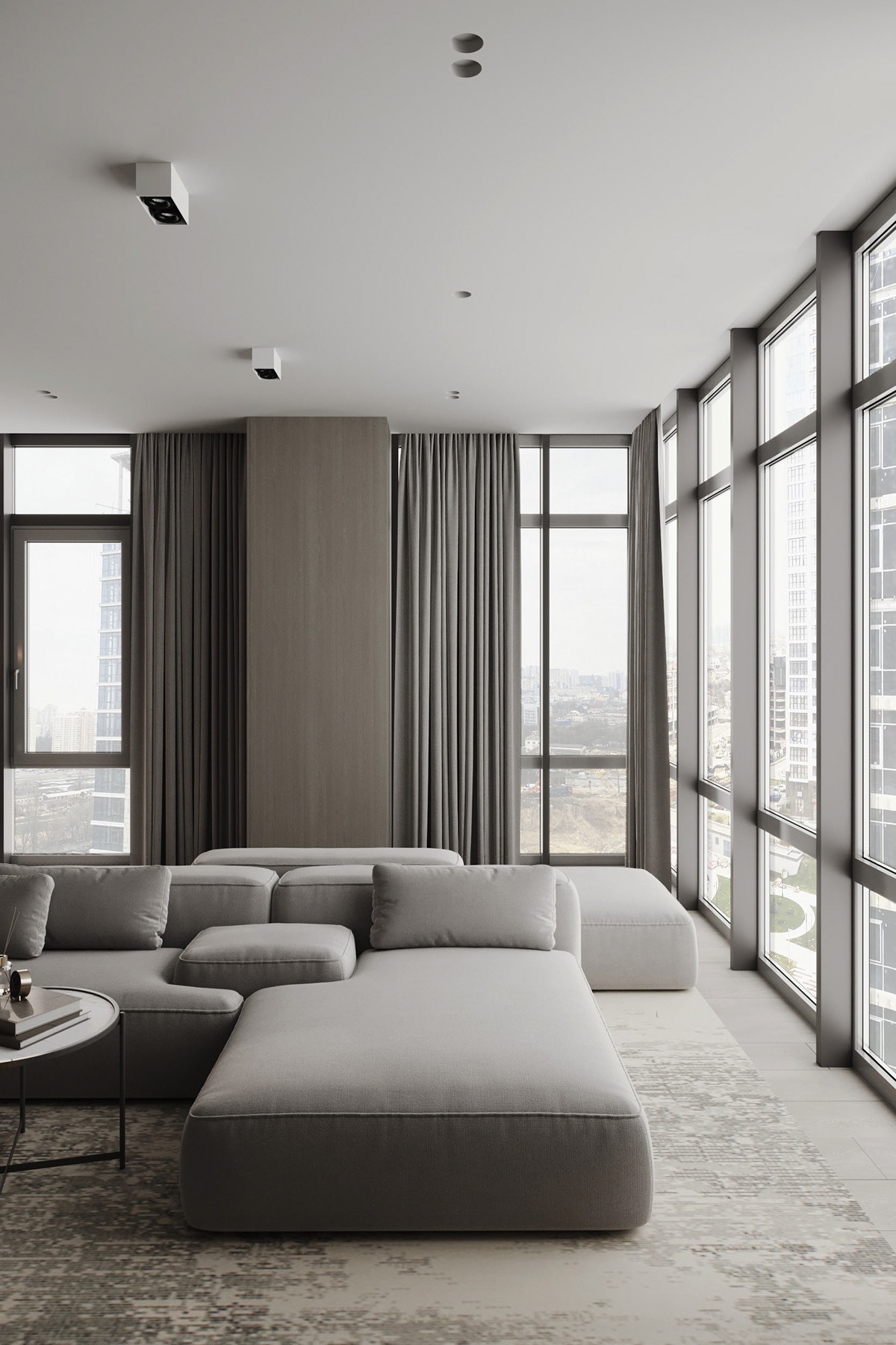 ArtPartner /亚麻+灰褐色的高级空间-7