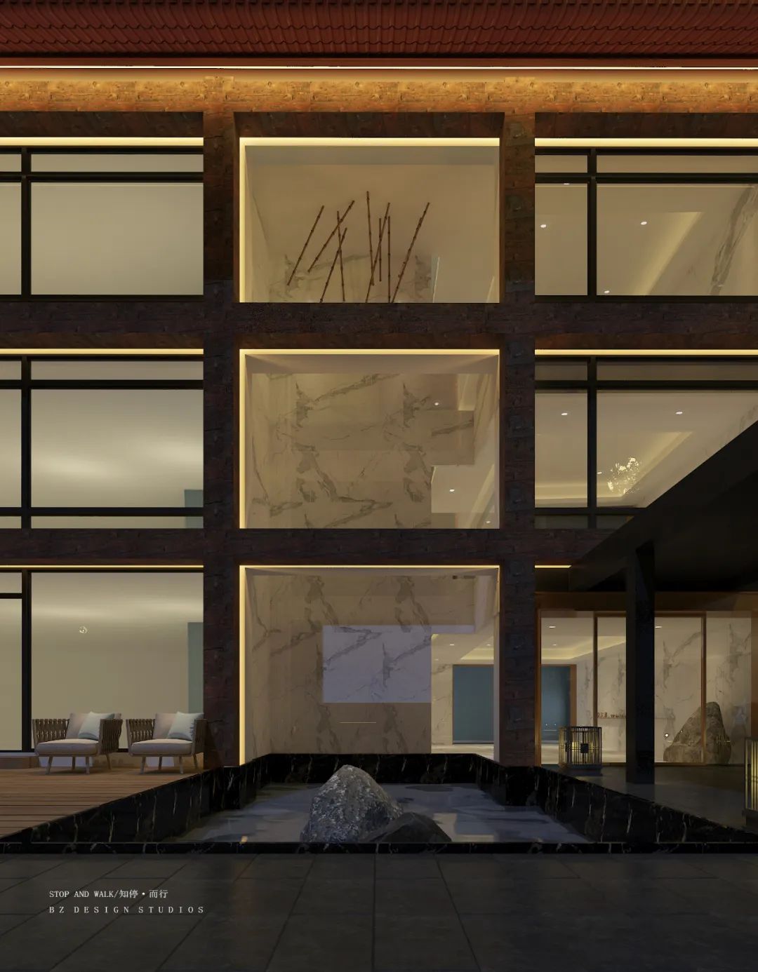 寻古韵之境,品清茶淡然——盐城庭院设计-21