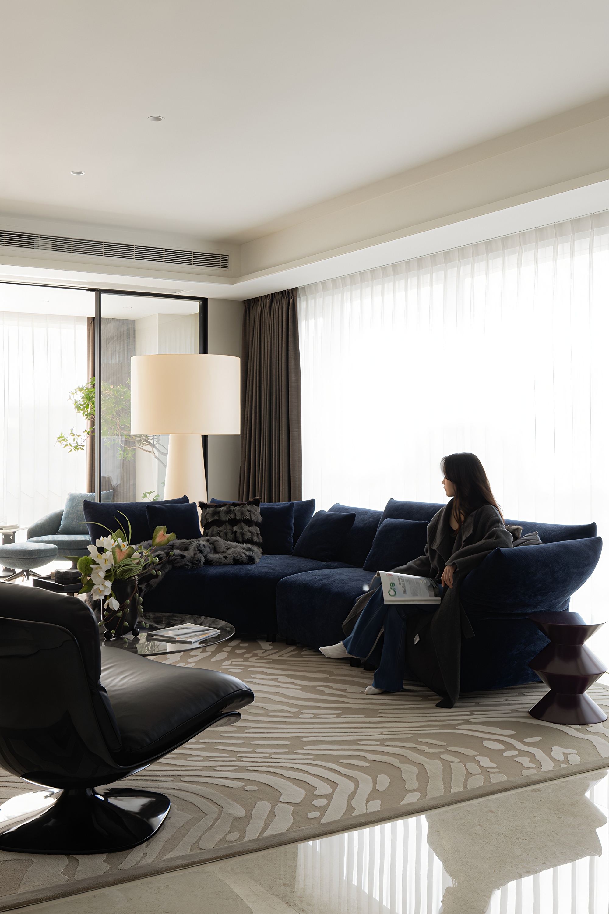 杭州345㎡简约大平层丨中国杭州丨力设计-0