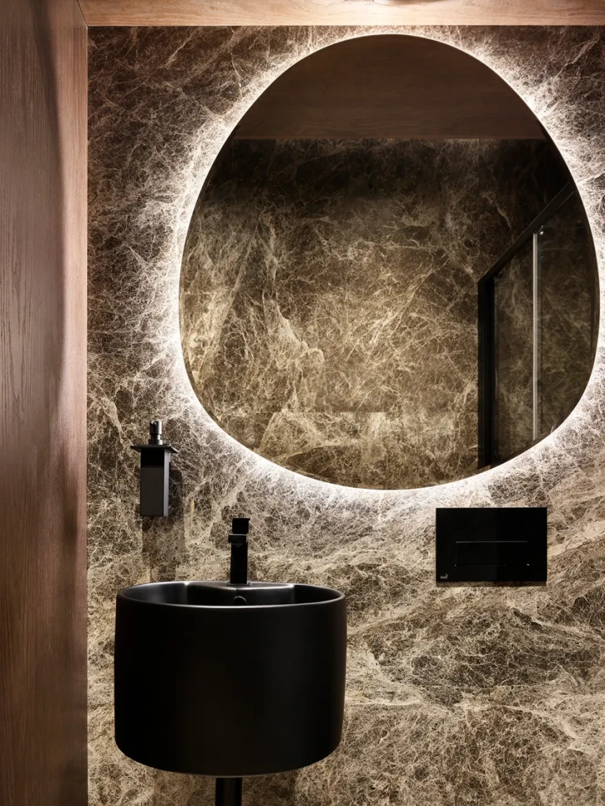 对比鲜明的带螺旋楼梯公寓设计丨俄罗斯圣彼得堡丨Anna Design工作室的安娜·布林诺娃,安娜·格里沙诺娃-37