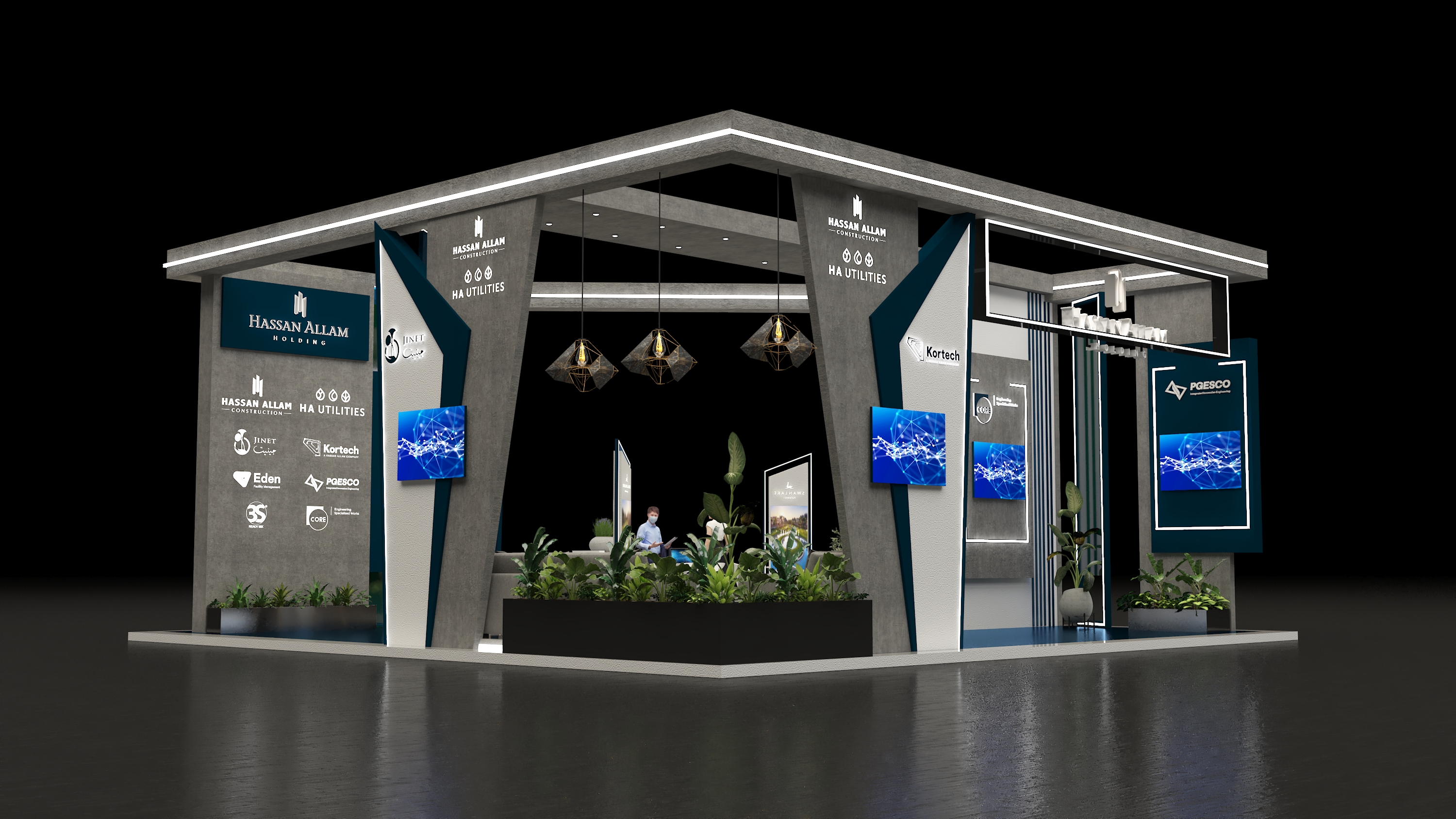 Hassan Allam 展位设计丨沙特阿拉伯丨Zoom Agency-17