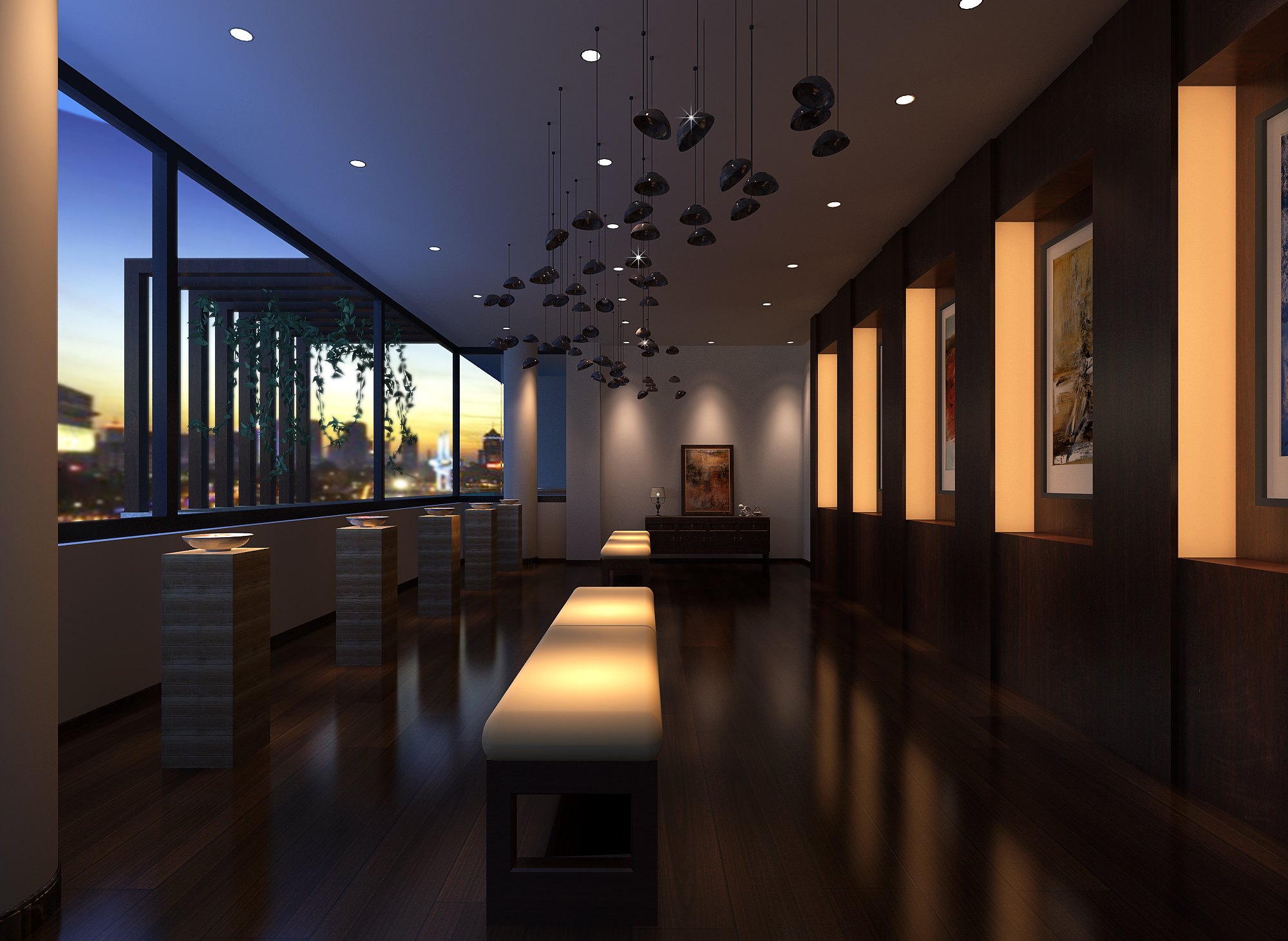 空谷幽兰-艺术主题会所空间设计-12