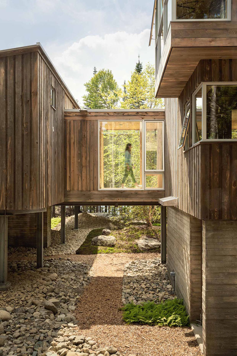 Maine 国家森林公园中的现代生态设计木屋-4