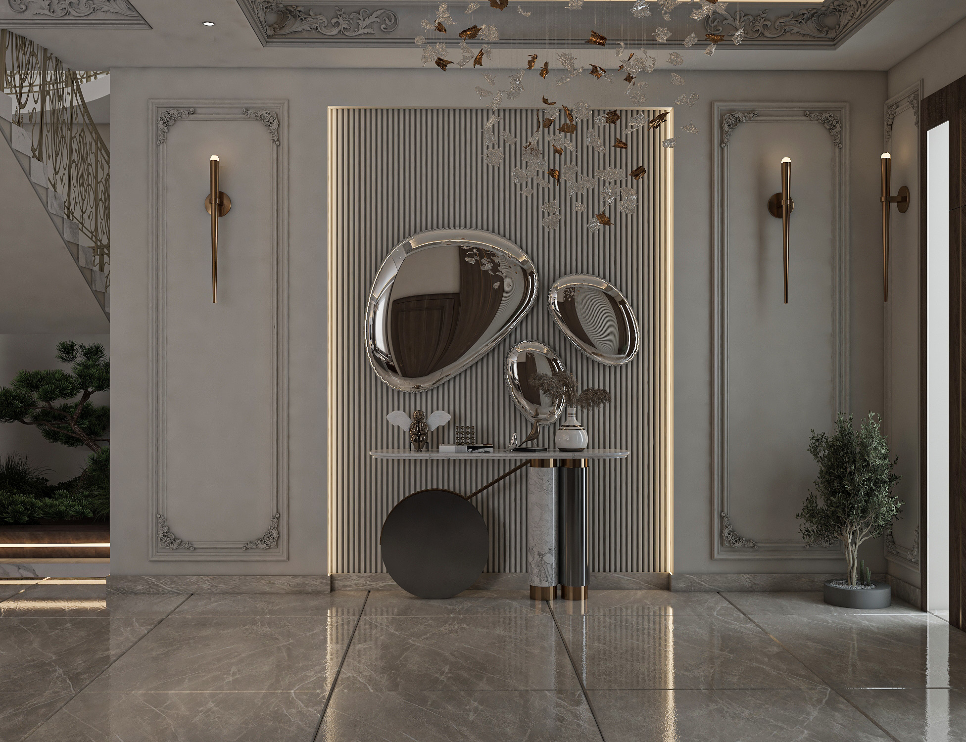 New Work Neo classic / Entrance & living hall at Iraq-0