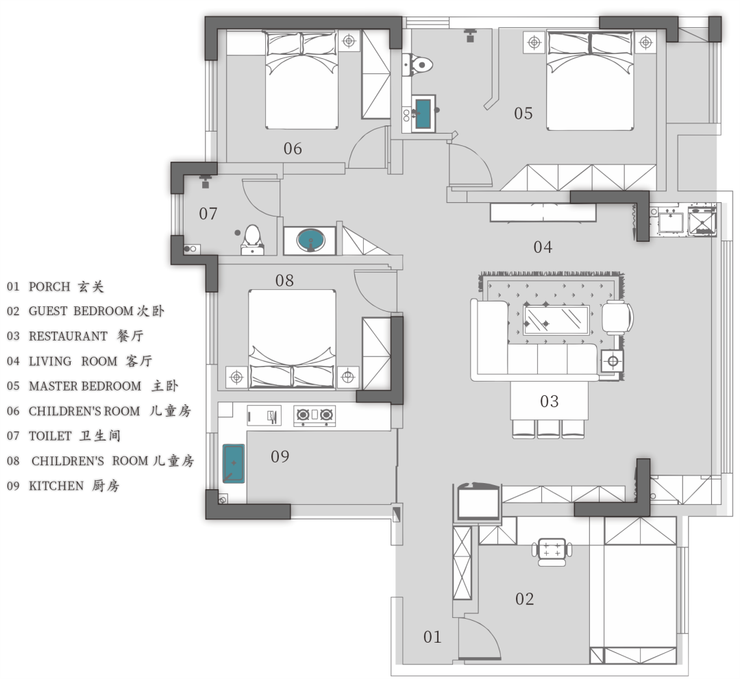 洛邑府新中式风格公寓丨孙喜乐-21