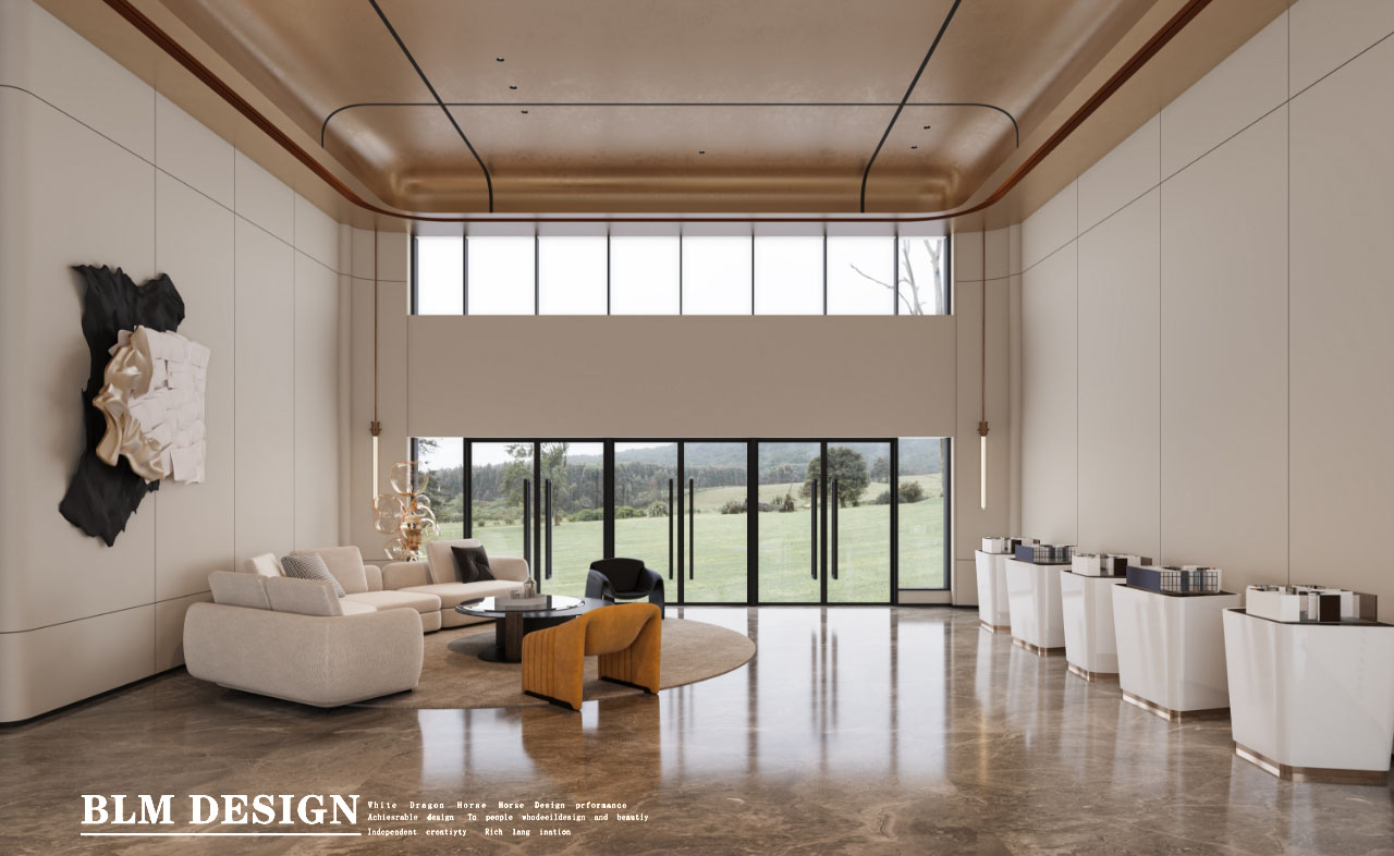 白龙马售楼处效果图制作-4