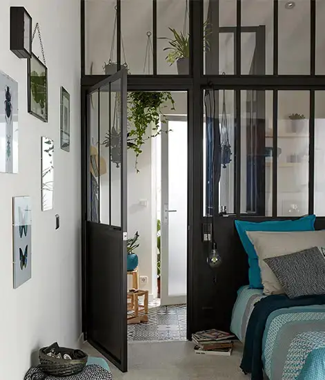 旧车库变身时尚主卧 | 工业风设计成亮点-3