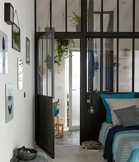 旧车库变身时尚主卧 | 工业风设计成亮点-3