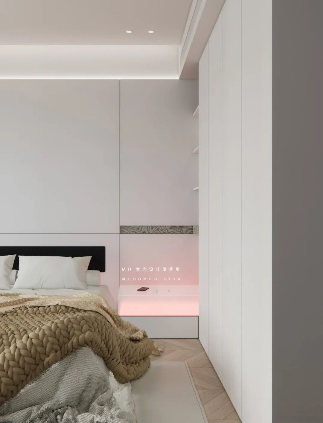 【首发】MH设计新作：素净•情感▏极简表达美学空间-37