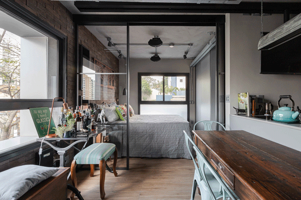 32m2 巴西小公寓的混搭设计魅力-3