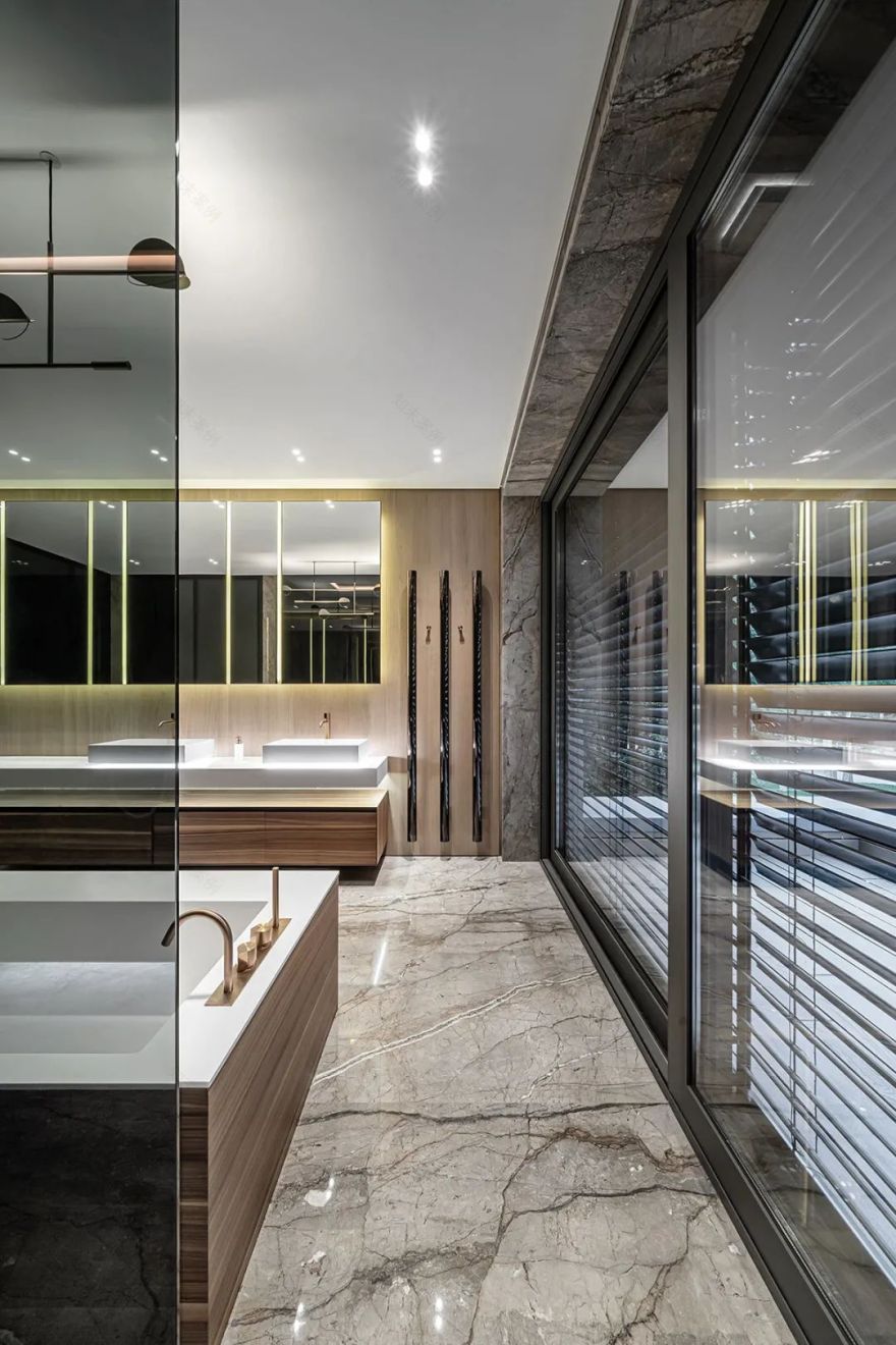 450㎡轻奢质感别墅丨YODEZEEN Architects-28