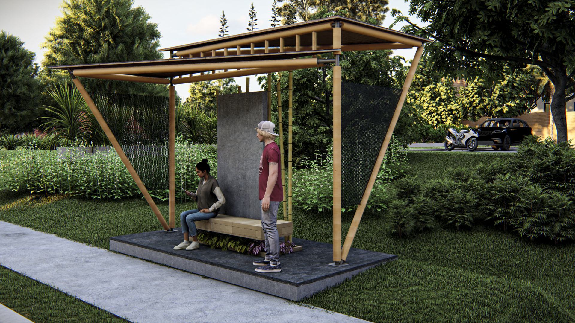 瓜杜阿（竹子）公交站丨Venezuela-4