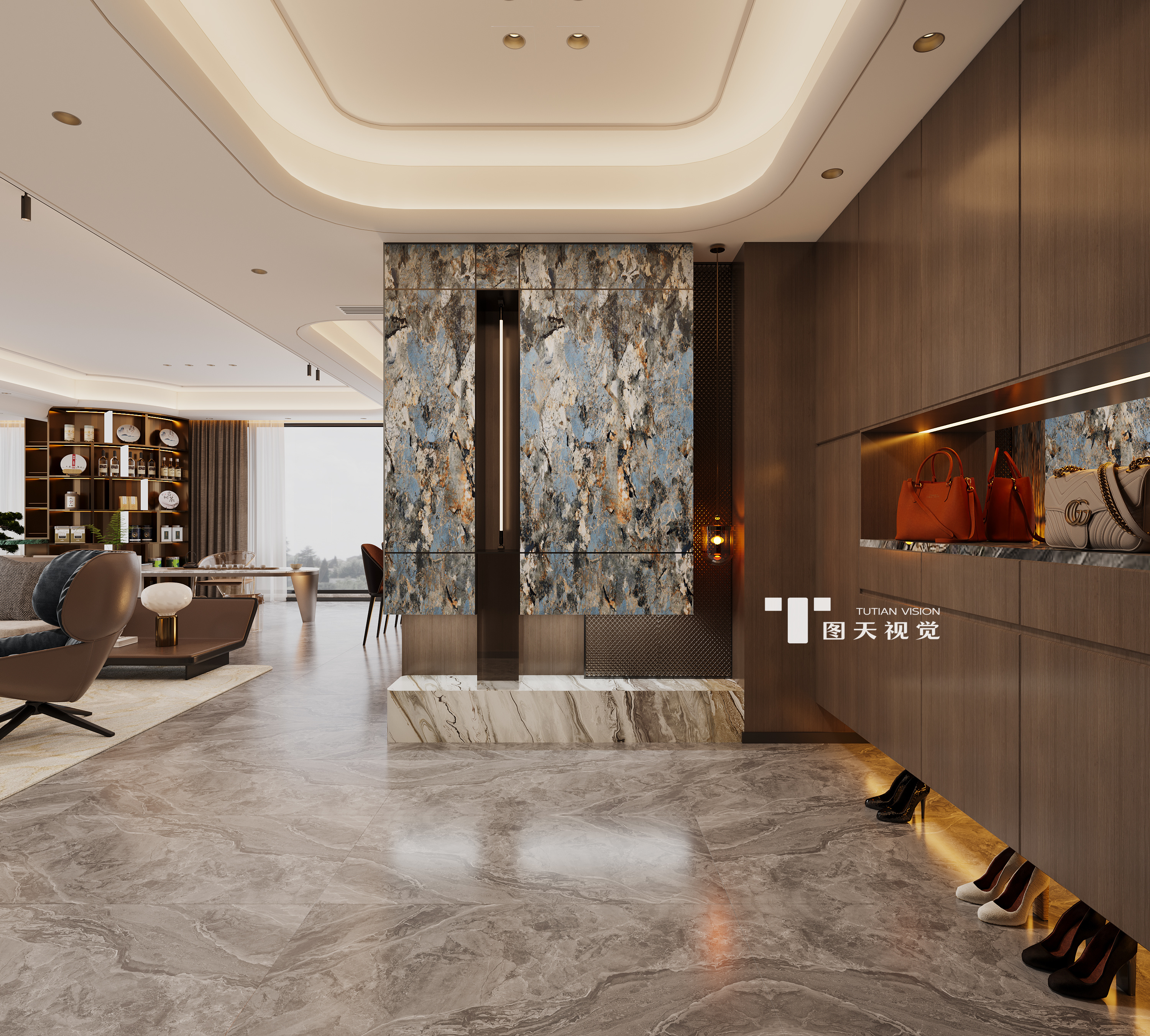 意式高奢大平层 · 质感与美学交织-2