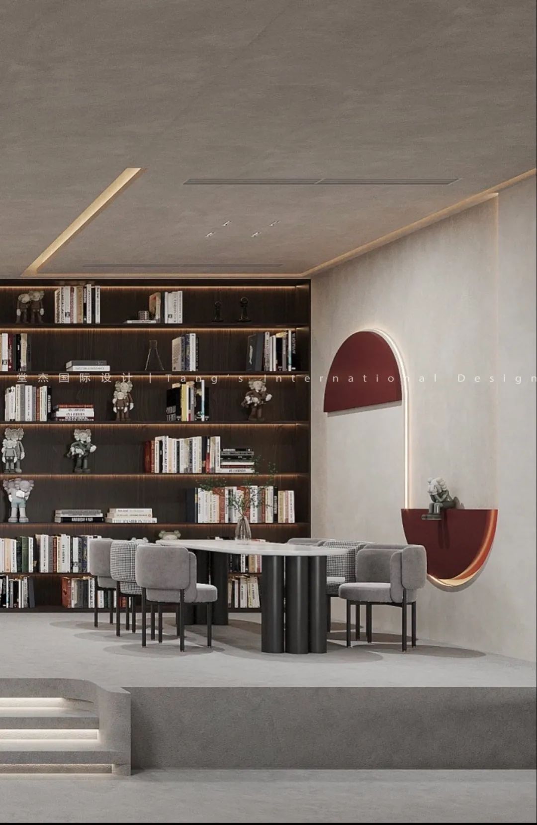 PURE BEAUTY400㎡极简微水泥空间丨堂杰国际设计-20