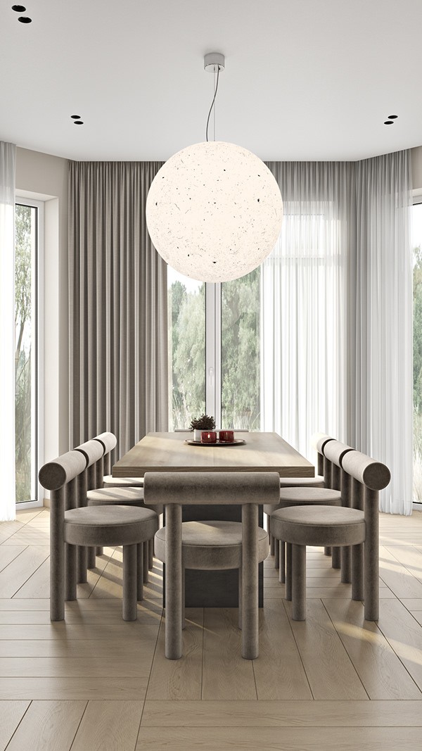 原木与浅灰色室内设计-7