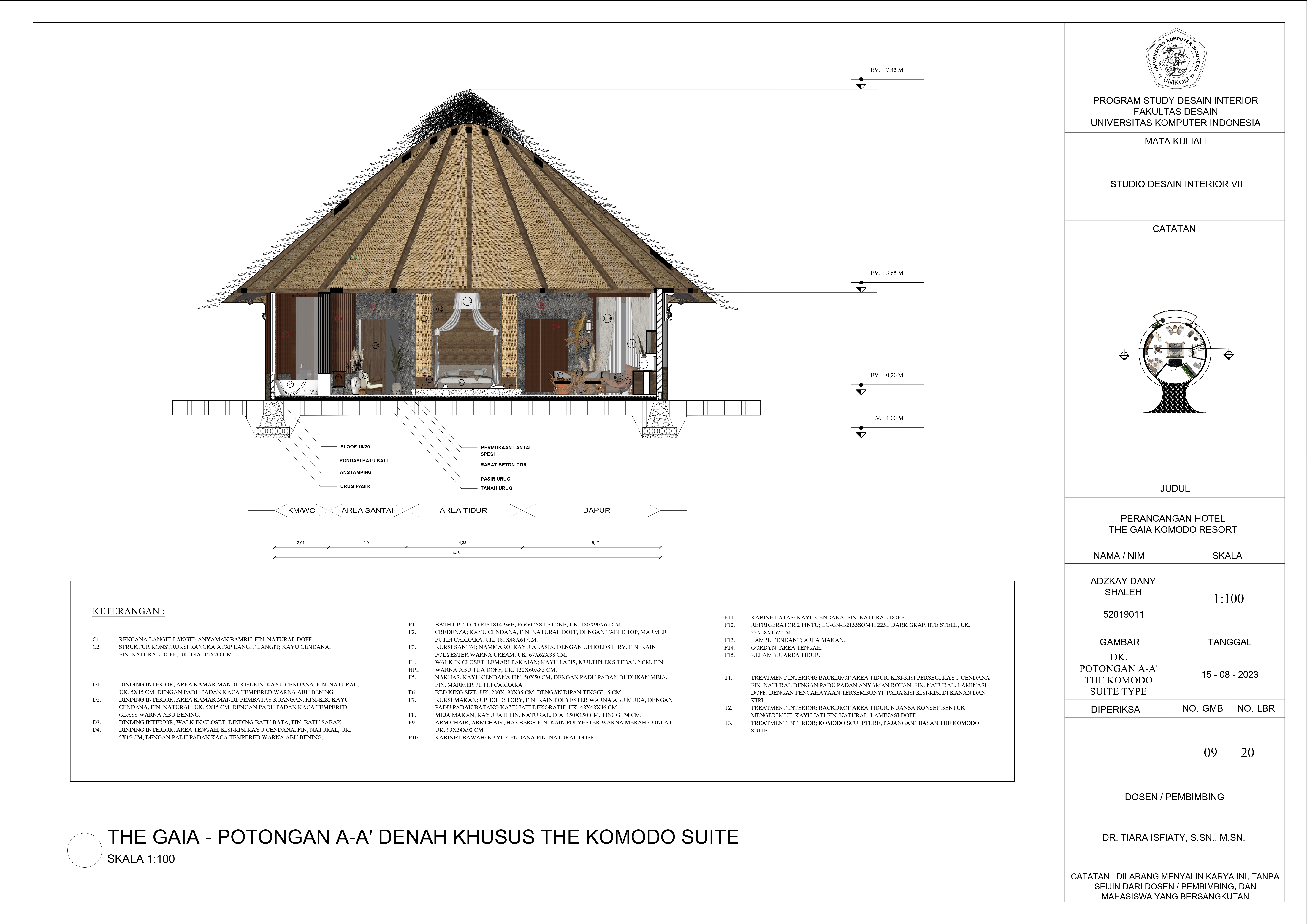 Detail Engineering Design DED | President Suite Room-13