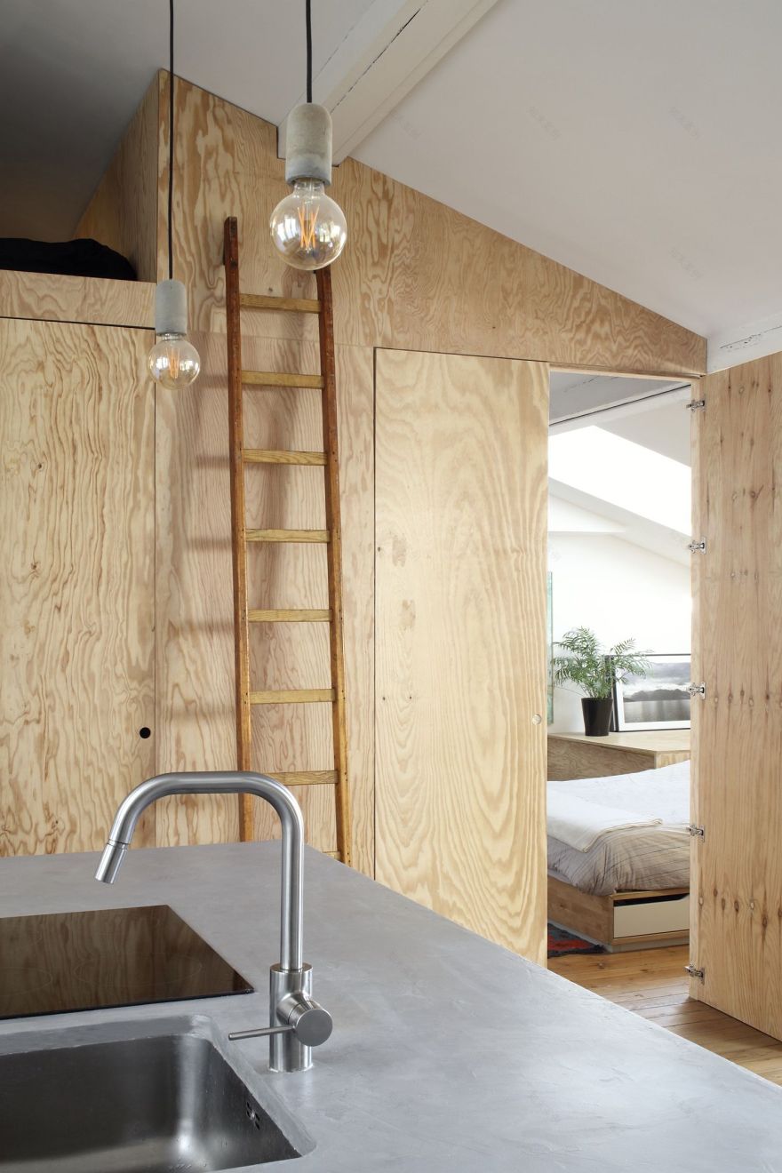 带可变形木质平台的小公寓丨法国丨A6A-9