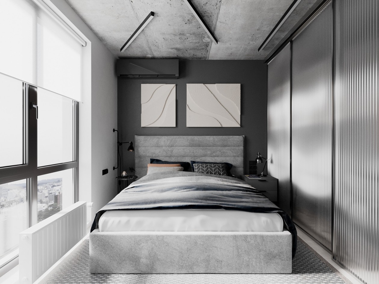 乌克兰 48.8㎡工业风质感公寓-8