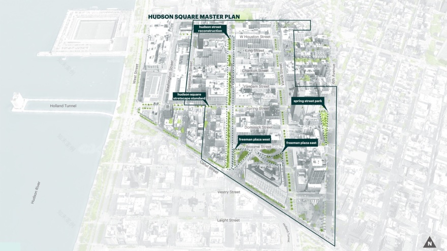 MNLA 打造纽约 Hudson Square Streetscape Master Plan,城市绿化新典范-10