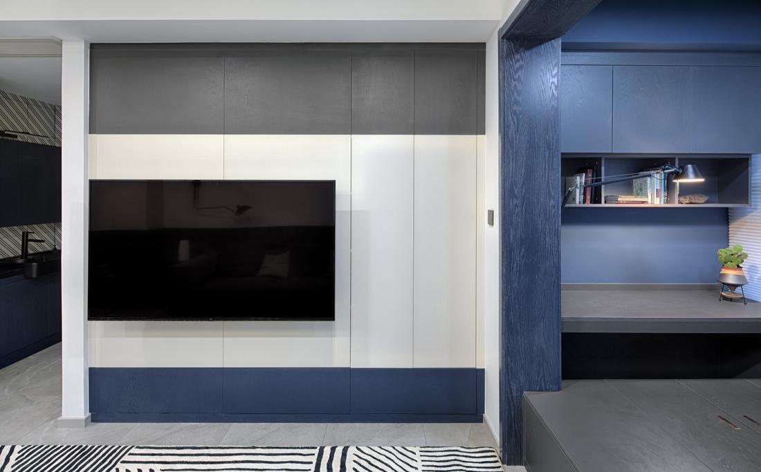 蔚木未来室内建筑设计丨平层丨沉 浸 | 暮色邃蓝-10