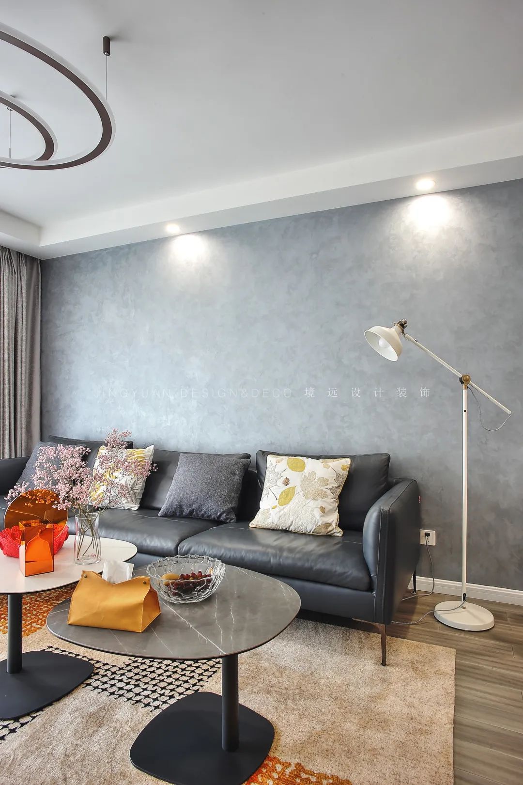 境远装饰 | 90 平现代黑白灰二居室，个性舒适空间-36