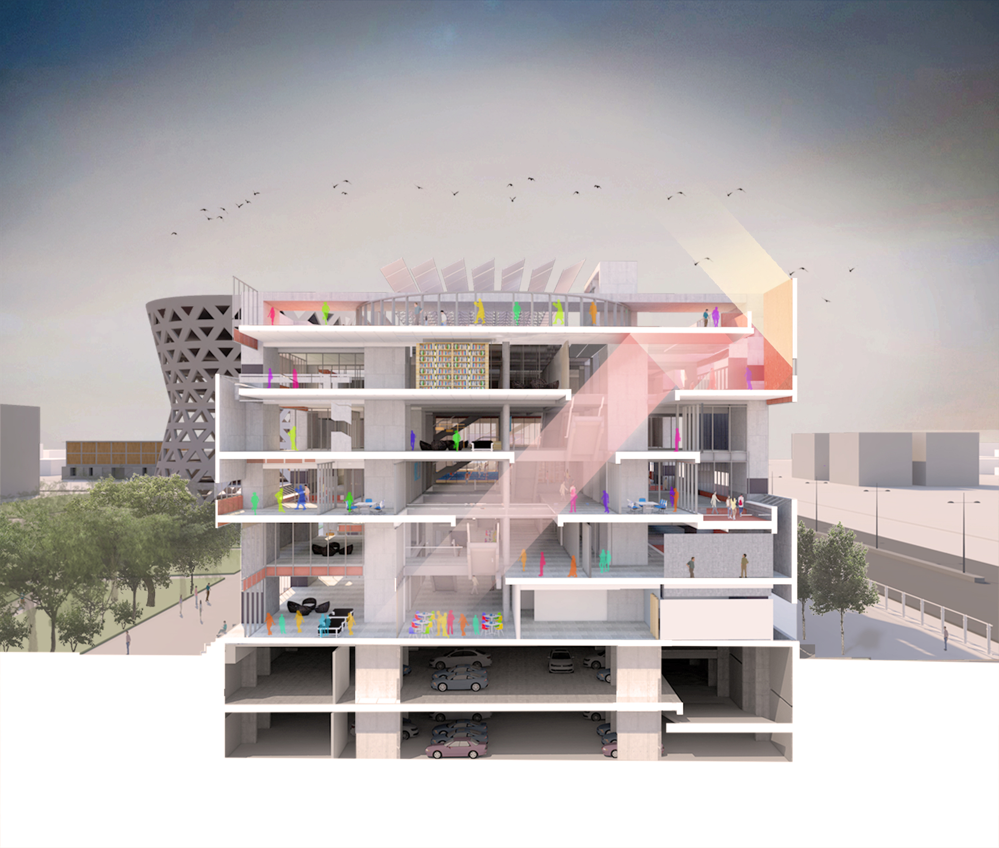 艾哈迈达巴德大学中心丨印度丨Stephane Paumier Architects-55