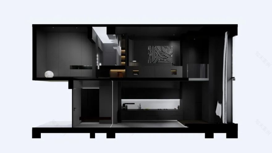 黑 Loft · 摄影师的极简诗意居住空间丨中国河北丨上海木卡建筑设计有限公司-26