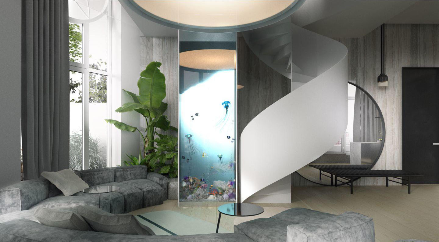 国外优雅复式公寓 | Sergey Makhno Architects-1