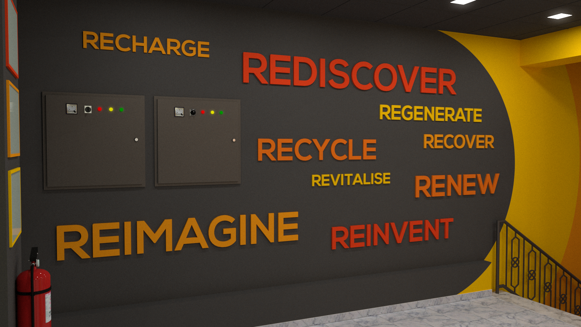 Office Lobby Design for Zero Carbon Solar-3