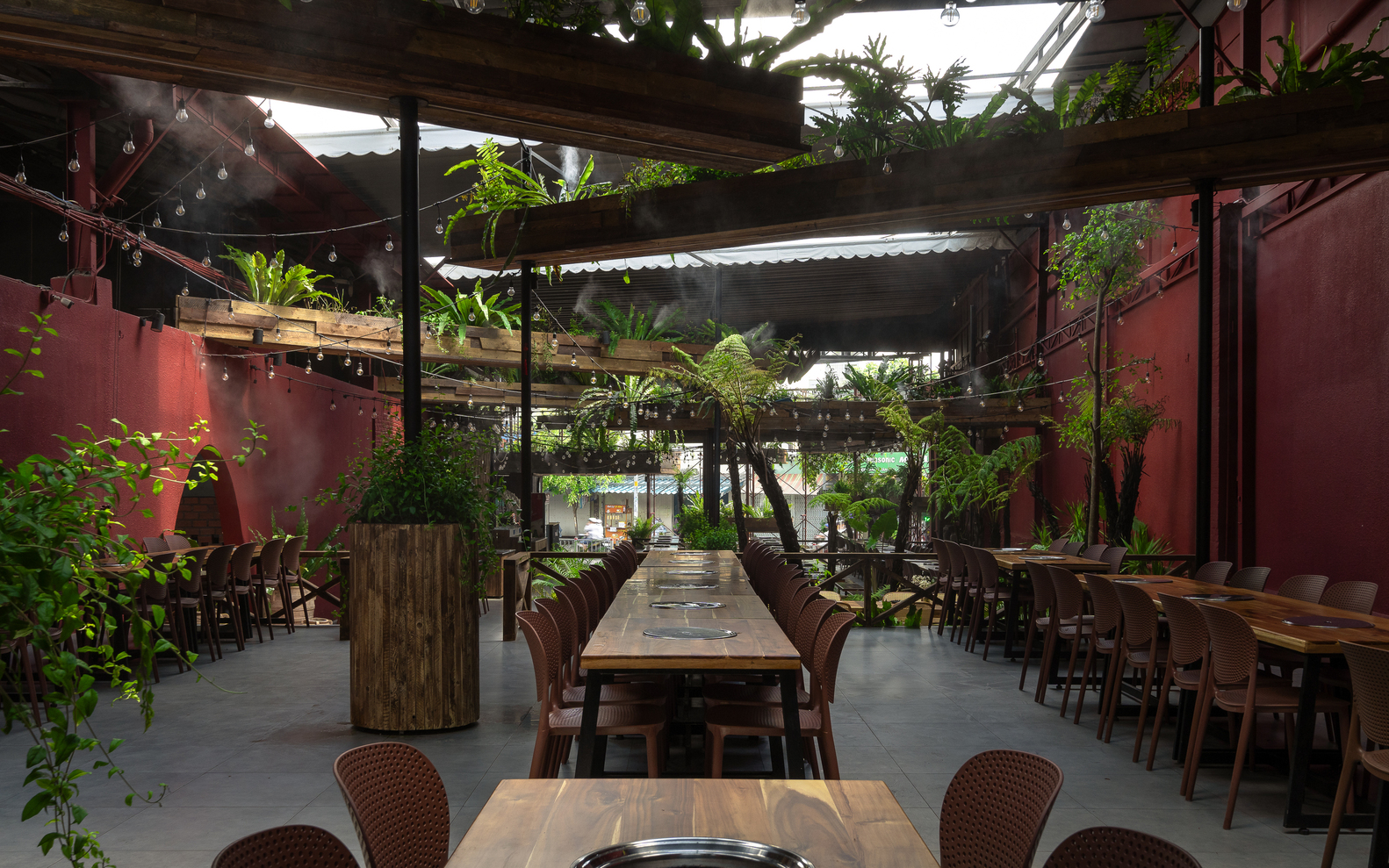 越南热带森林餐厅丨越南胡志明市丨Human+ Architects-13