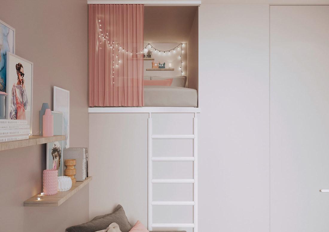 蓝色与金属元素打造的现代家居设计-34