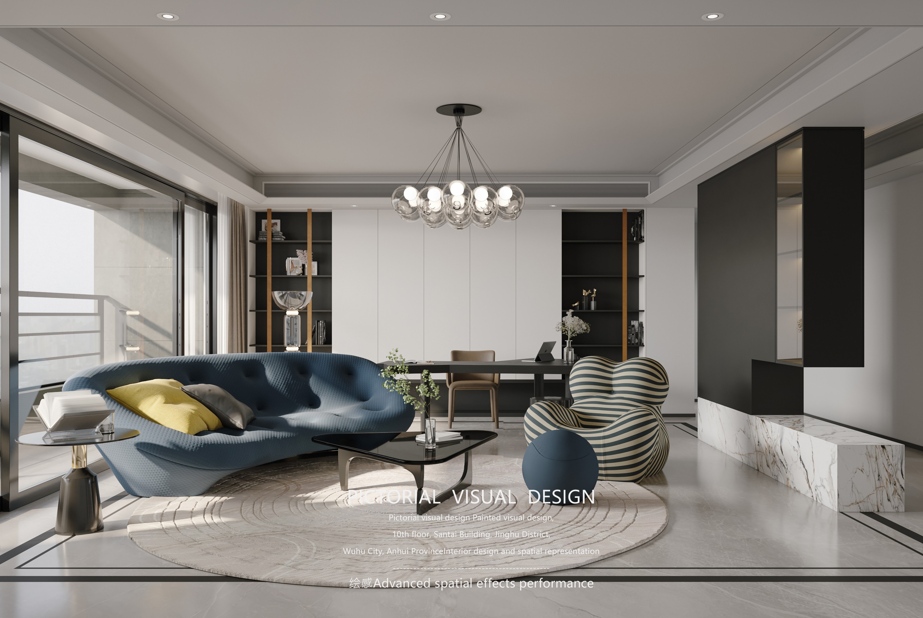 轻包豪斯风格客餐厅-4