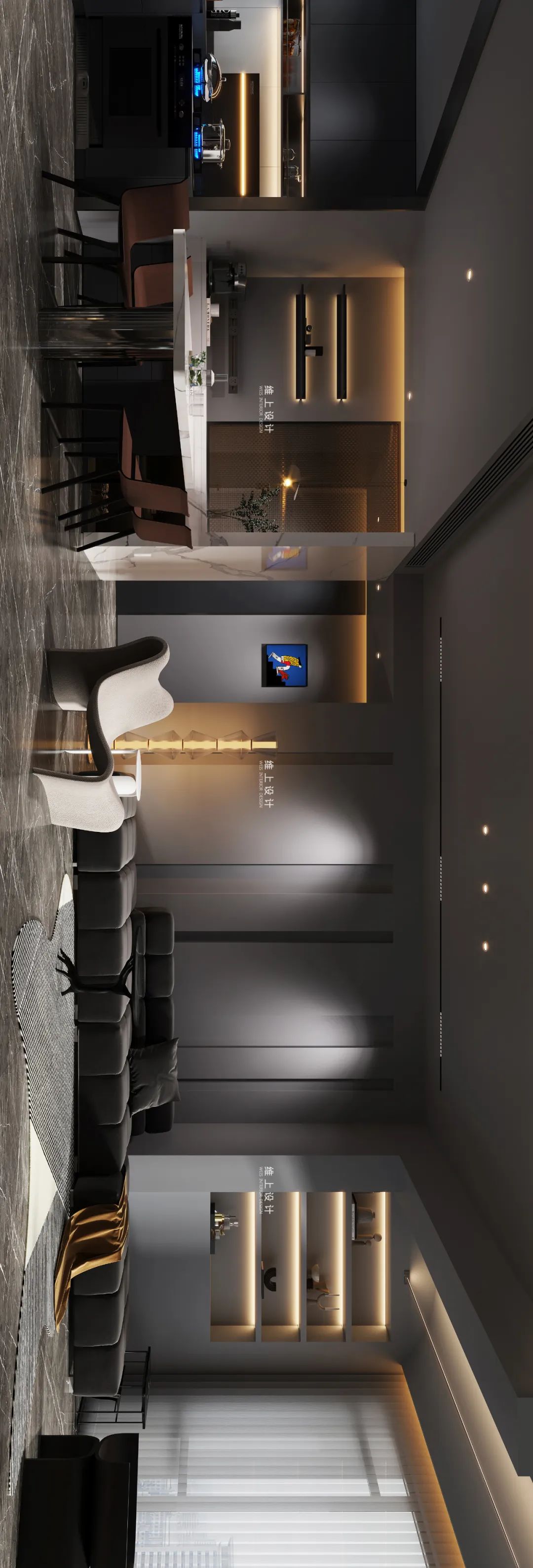 暗调高级质感私宅丨中国福州丨维上设计-16