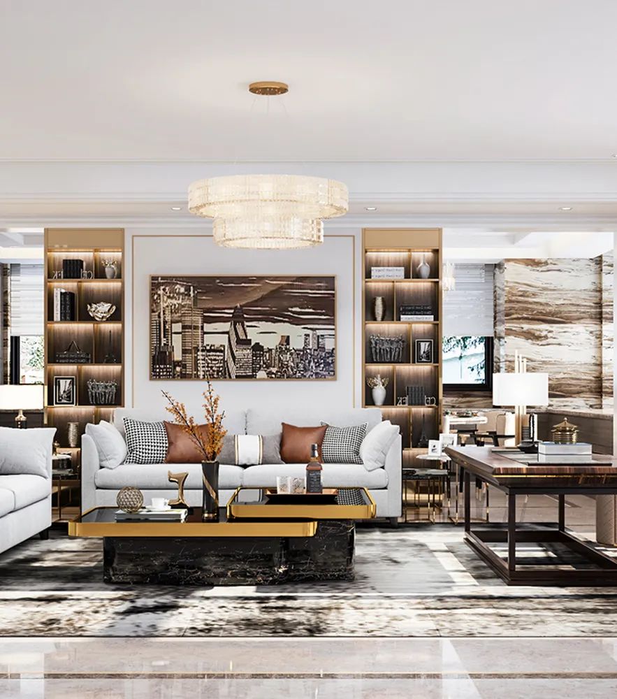 独栋别墅,1700㎡北京丽宫,典雅与现代交融之美丨中国北京丨方鲲国际设计事务所-17