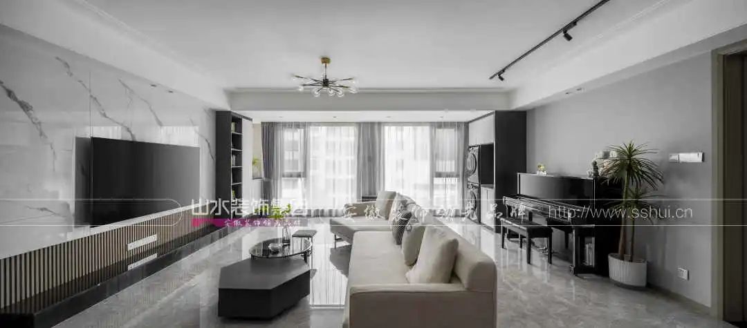 大都会150㎡现代轻奢风设计丨王伟-17