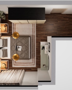 WOVEN UPHOLSTERED BEDROOM