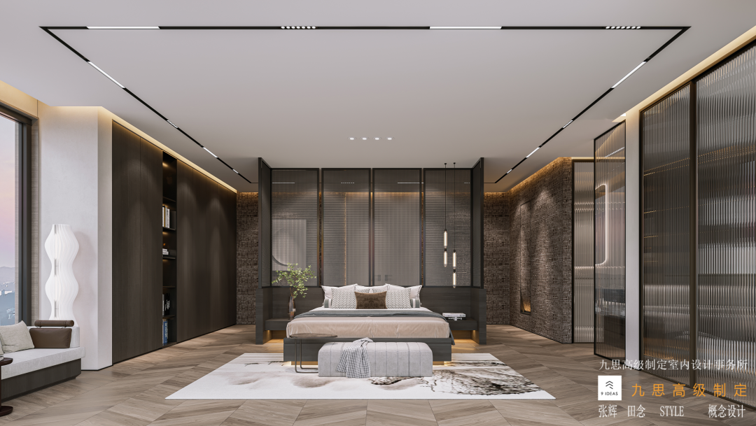 乐湾山语湖 · 现代轻奢风格复式住宅设计丨九思设计工作室-36