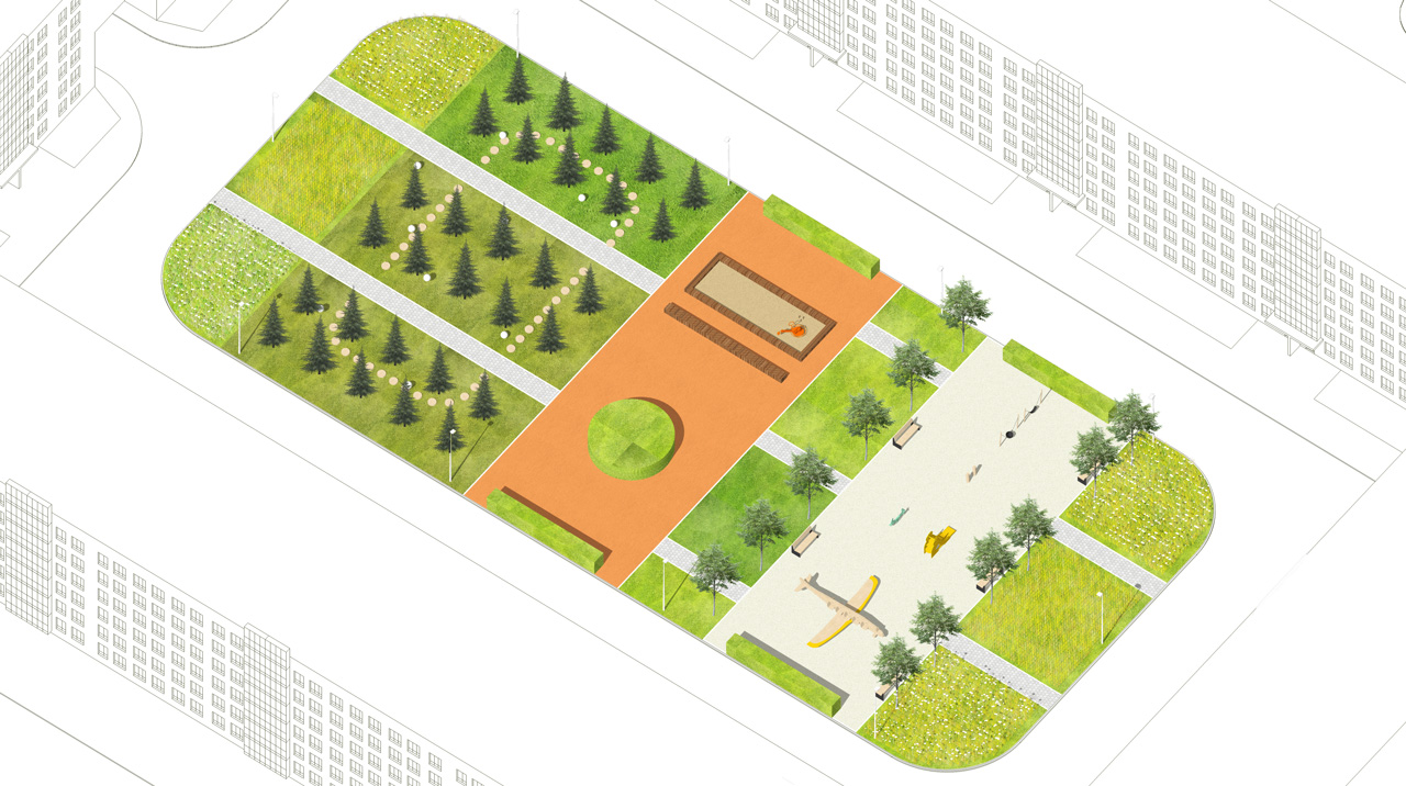 “Новомолоково” 第二阶段舒适级住宅综合体景观设计丨俄罗斯莫斯科丨Megabudka 建筑事务所-38