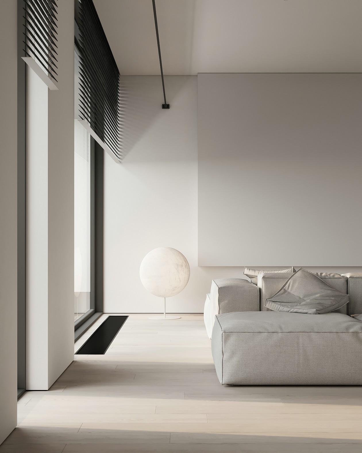 白色系极简风住宅设计-3