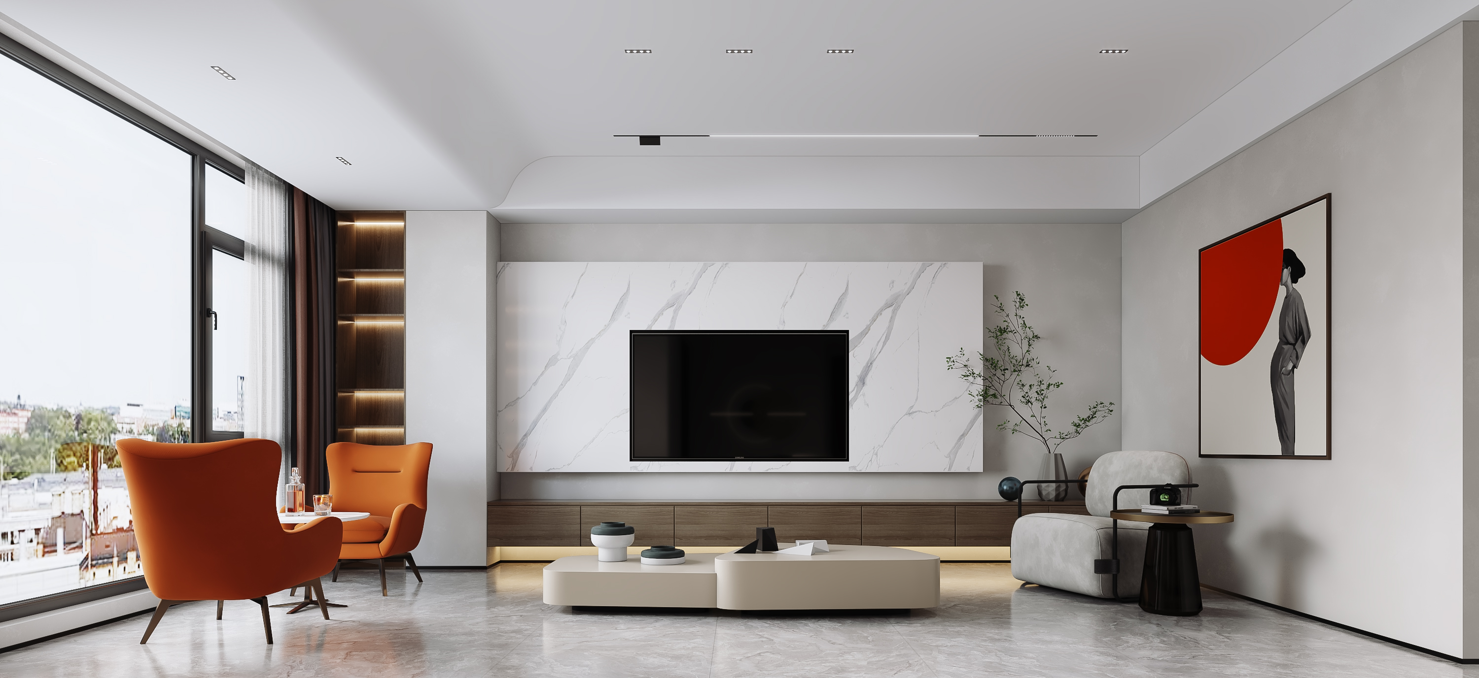 家装公区效果图-2