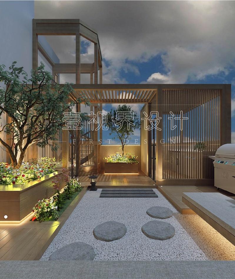 山水湖滨空中别墅,打造精致高级室内空间-17