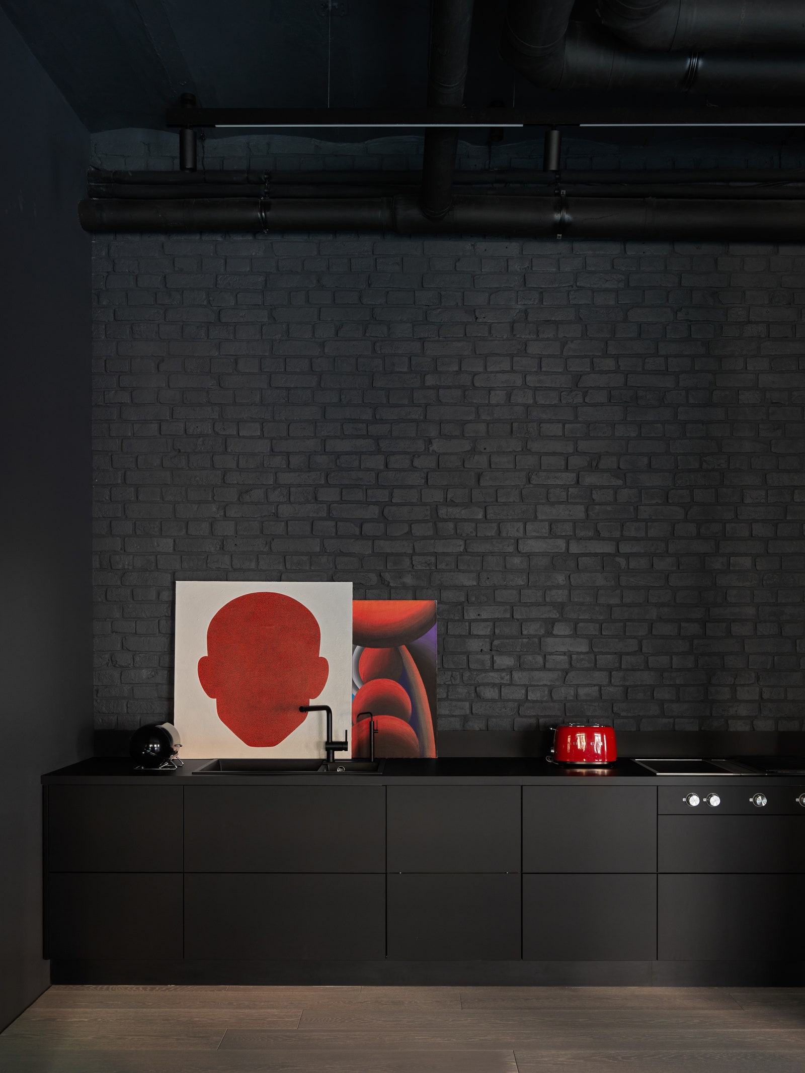 150㎡原工厂建筑内公寓设计丨俄罗斯莫斯科丨设计师塔季扬娜·库兹明娜-24