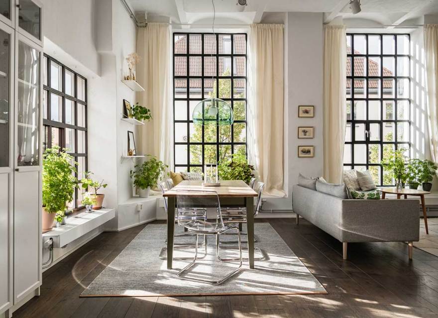 斯德哥尔摩 85 平米震撼工业风格 loft-1