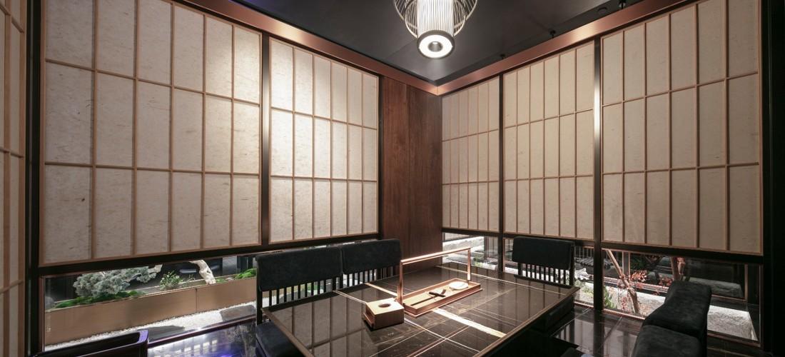极高级日料餐厅 | 黑金禅意,山水画卷般的就餐体验-25