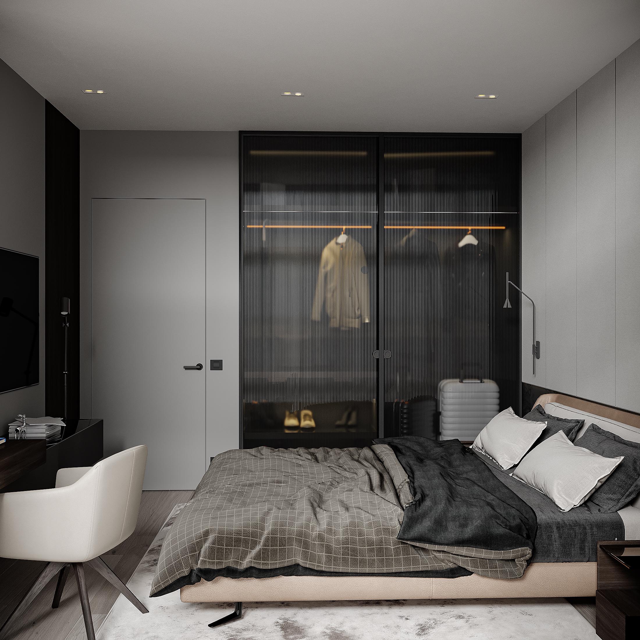 Modern dark apartment-28