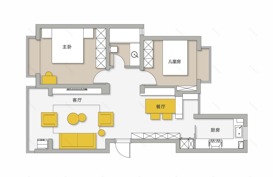 成都 83 平米混搭复古家居丨加拿大维多利亚丨成都宏福樘设计-15