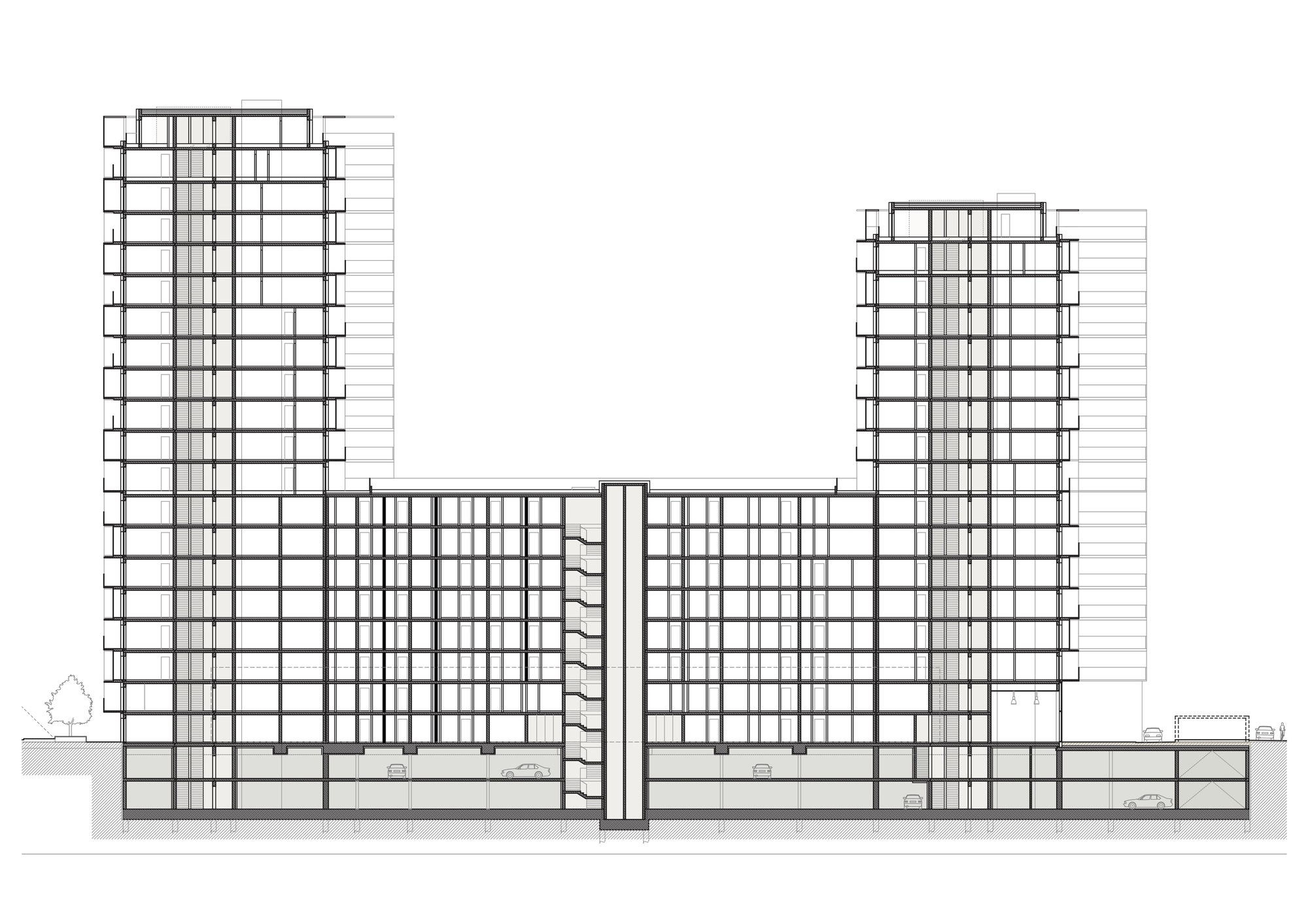 Guthaus 住宅高层建筑丨斯洛伐克布拉迪斯拉发丨AllesWirdGut Architektur-23