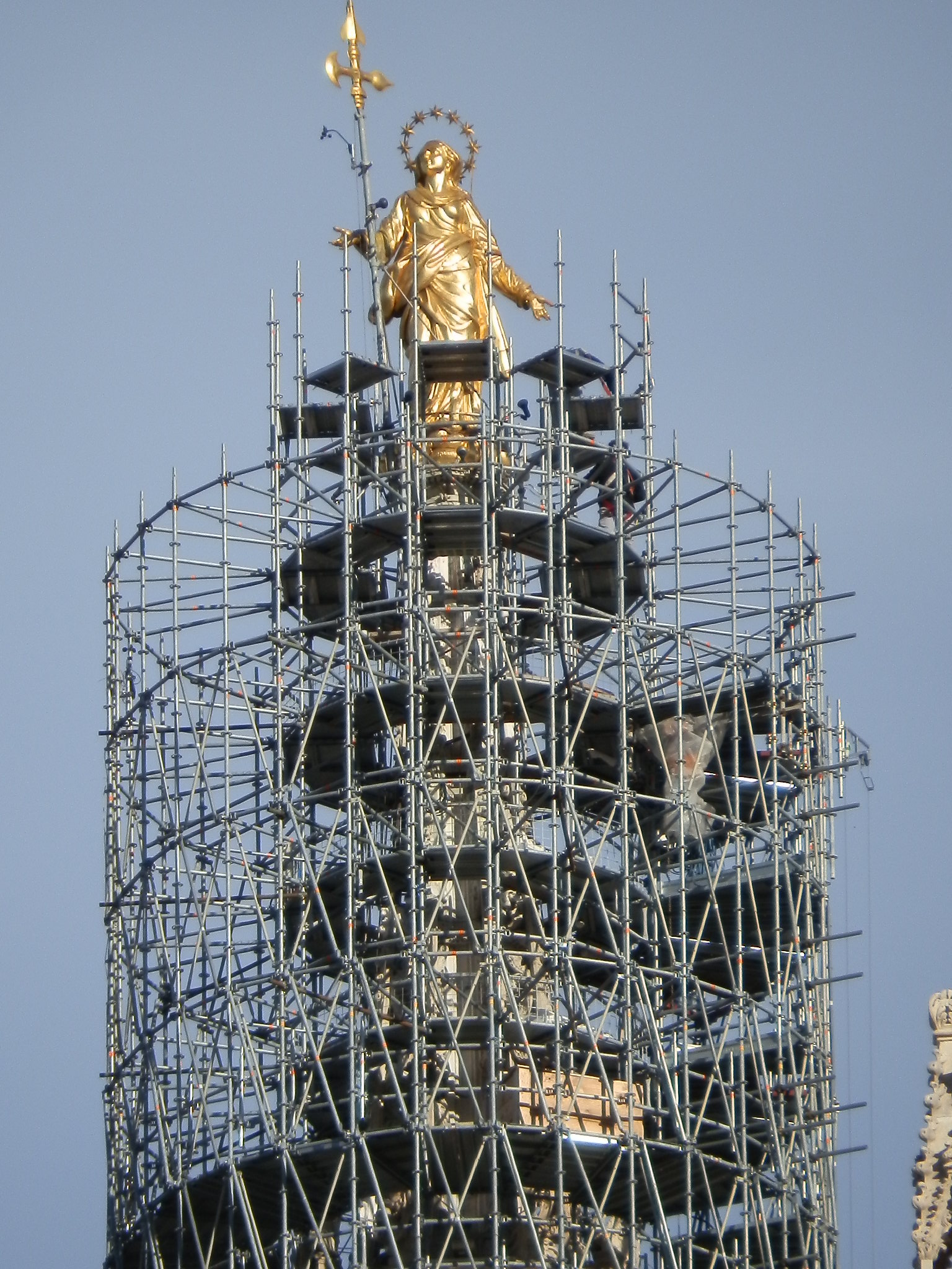 米兰大教堂圣母像修复相关搭建项目丨意大利米兰-9