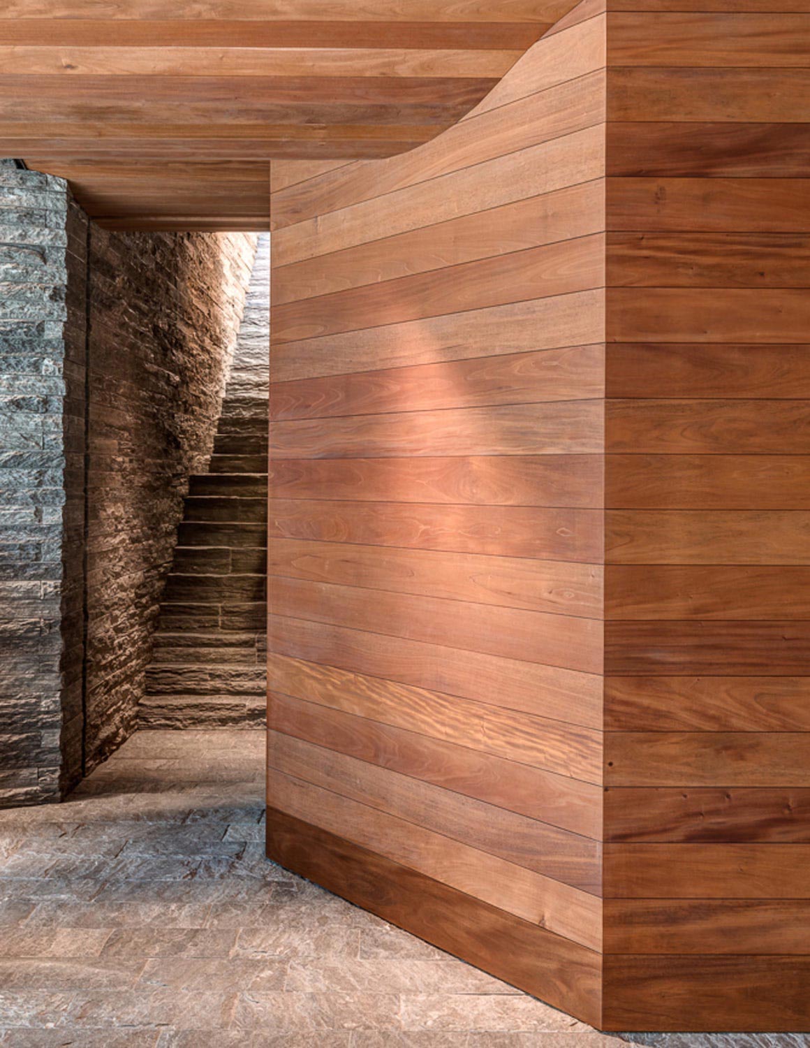 Wine cellar and a space for intimate entertaining using the traditional mountain architecture   CAANdesign  Architecture and home design blog-6