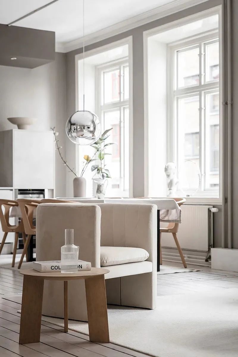 哥德堡北欧米色温暖公寓-12